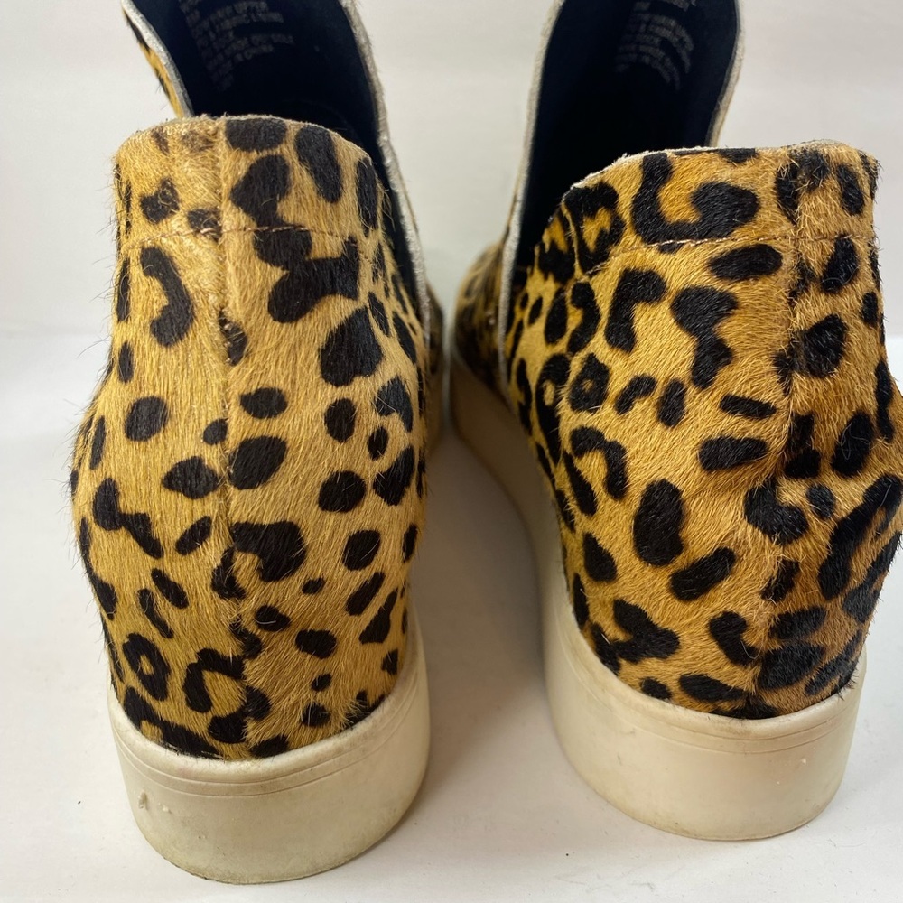 Steve Madden High Top Platform Leopard Print Slip… - image 4